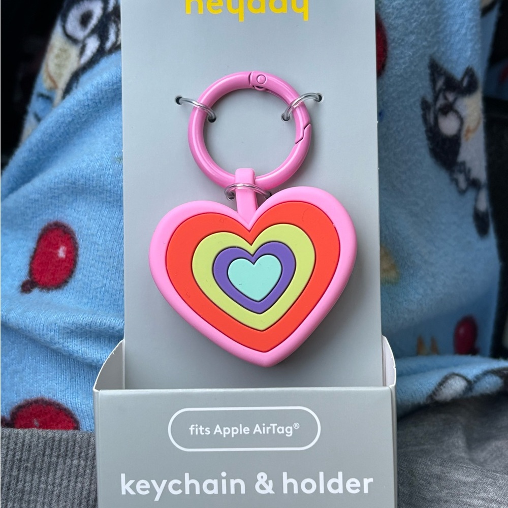 “Heyday” Heart Rainbow AirTag Keychain - NWT! FREE GIFT WITH PURCHASE!